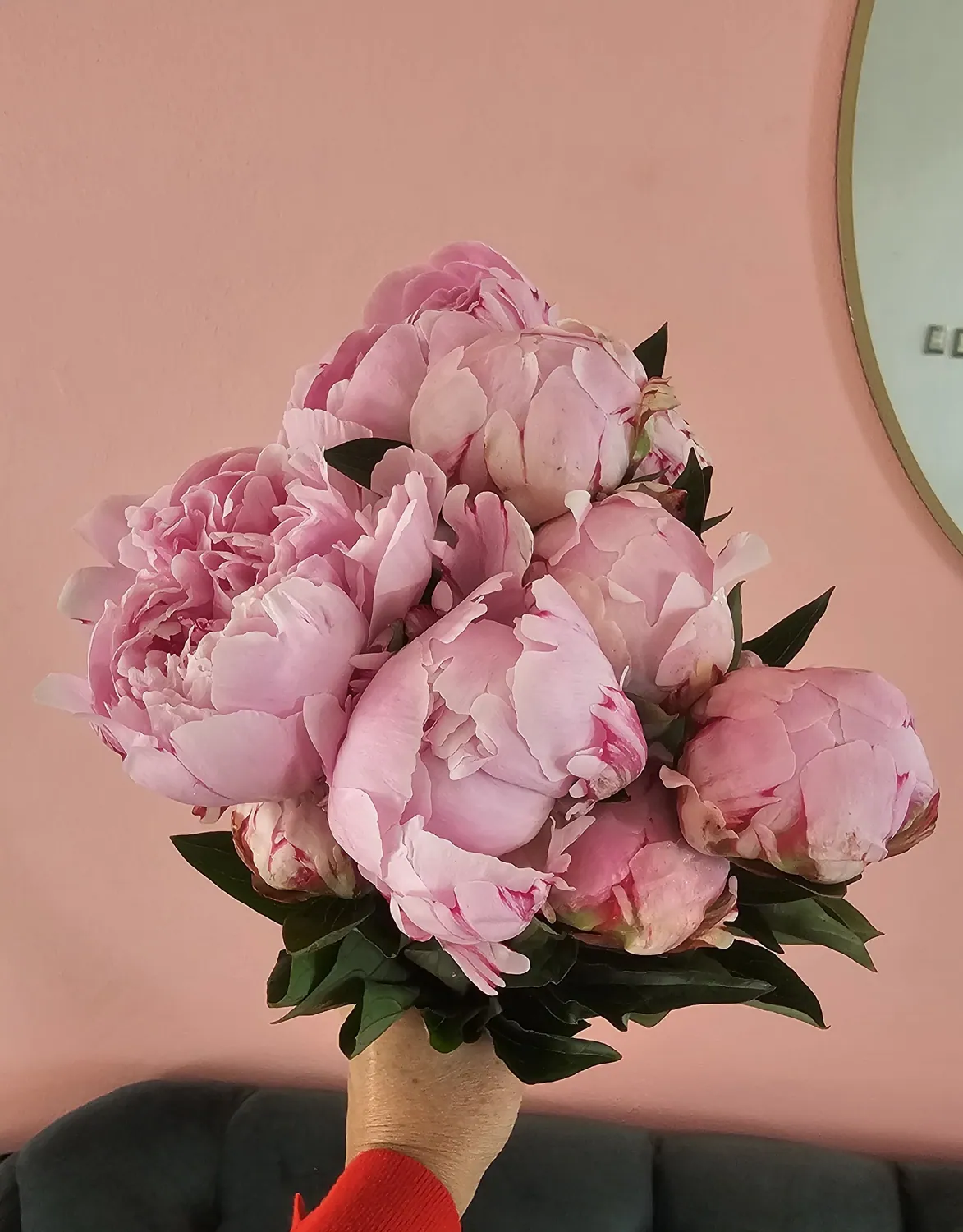 Rosados y peonías — arreglo floral RS-01 de Áurea 1618